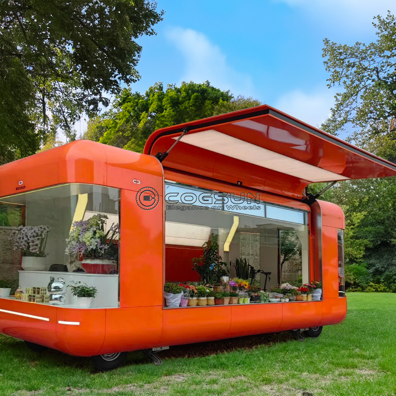 Hot Dog Vending Cart - Straat Mobiele Voedselaanhangwagen Pizza Van Ijs