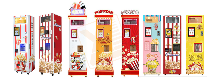 Muntbediende popcornautomaat v - Popcorn Vending Machine recensie en prijs